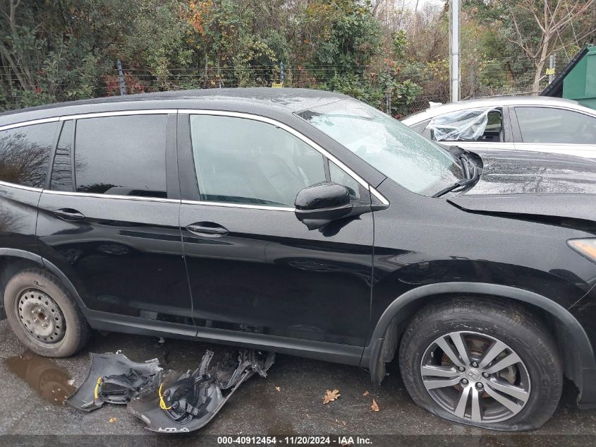 2017 Honda Pilot Ex-L VIN: 5FNYF5H61HB034954 Lot: 40912454