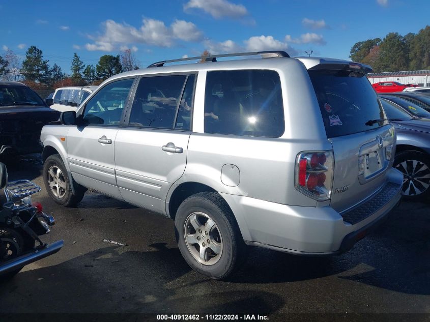 2007 Honda Pilot Ex-L VIN: 5FNYF18527B019586 Lot: 40912462