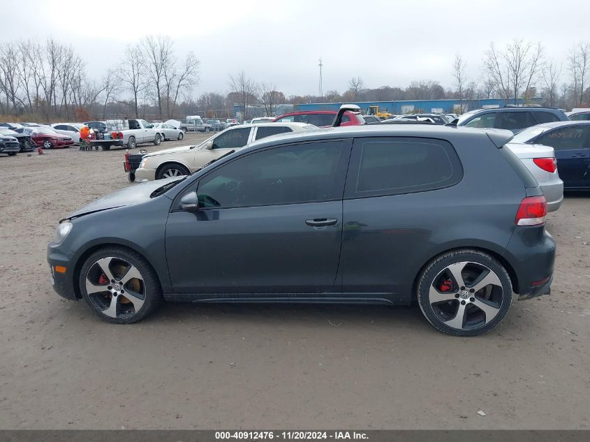 2012 Volkswagen Gti 2-Door VIN: WVWED7AJ0CW015237 Lot: 40912476