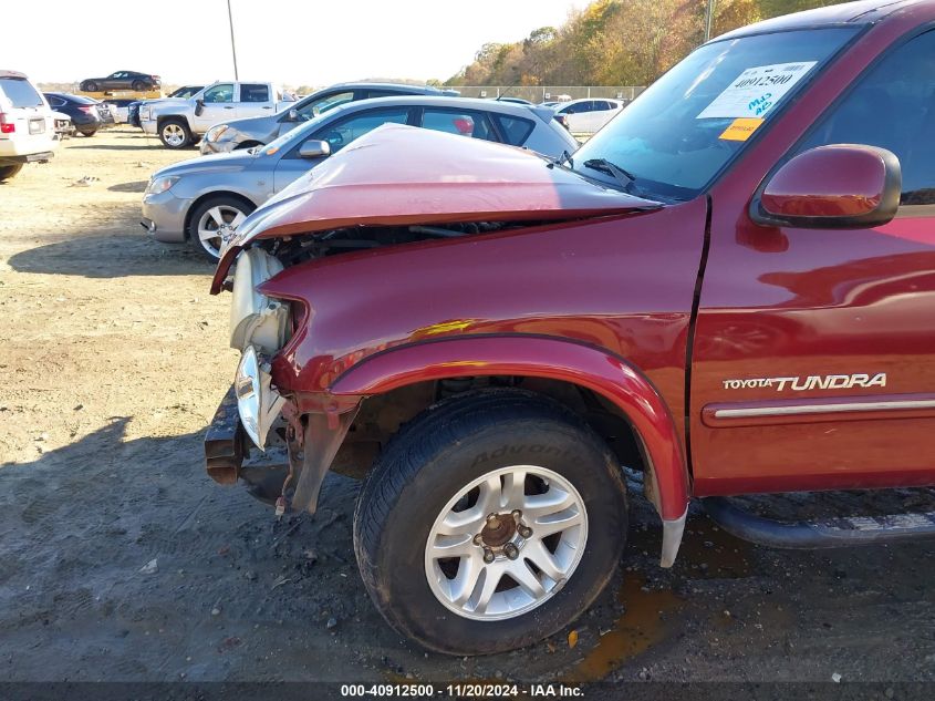 2006 Toyota Tundra Ltd V8 VIN: 5TBRT38136S478134 Lot: 40912500