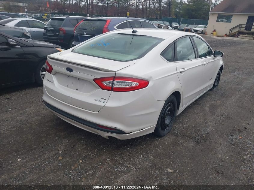 2013 Ford Fusion Hybrid Se VIN: 3FA6P0LU5DR131506 Lot: 40912518