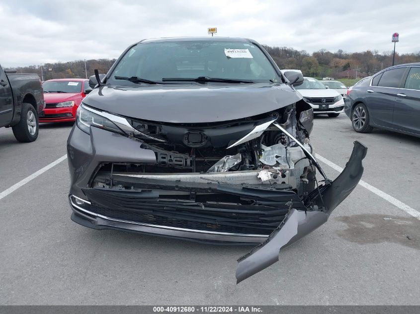 2021 Toyota Sienna Xle VIN: 5TDYRKEC1MS008618 Lot: 40912680