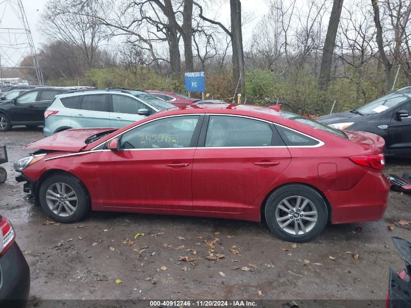 2017 Hyundai Sonata Se VIN: 5NPE24AF0HH488357 Lot: 40912746