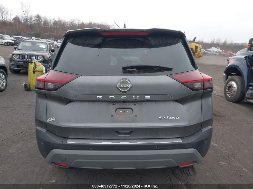 2022 Nissan Rogue Sv Intelligent Awd VIN: 5N1BT3BB0NC675414 Lot: 40912772