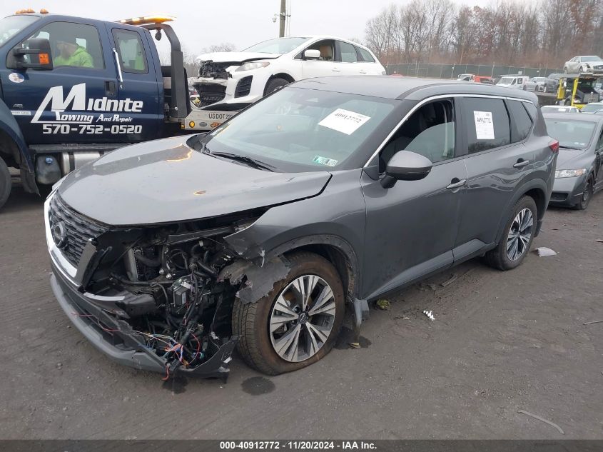 2022 Nissan Rogue Sv Intelligent Awd VIN: 5N1BT3BB0NC675414 Lot: 40912772