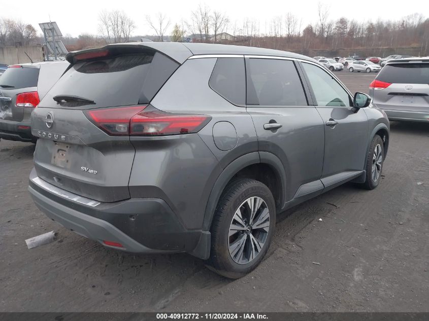 2022 Nissan Rogue Sv Intelligent Awd VIN: 5N1BT3BB0NC675414 Lot: 40912772