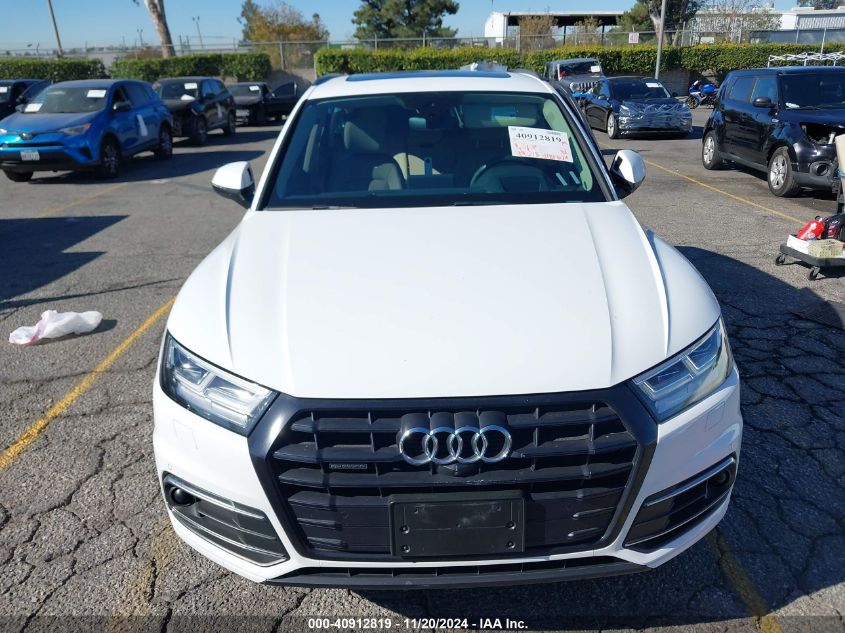 2019 Audi Q5 45 Premium VIN: WA1CNAFY8K2125542 Lot: 40912819