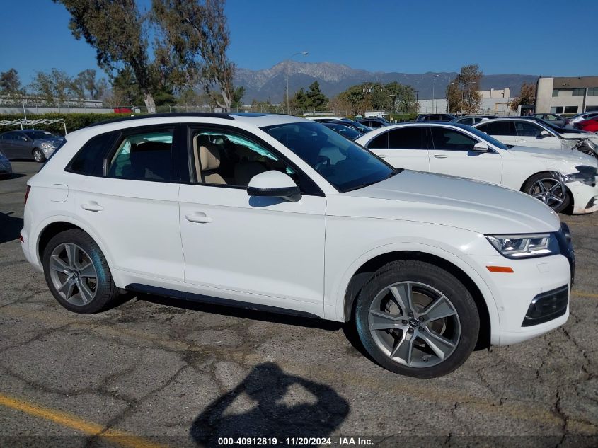 2019 Audi Q5 45 Premium VIN: WA1CNAFY8K2125542 Lot: 40912819