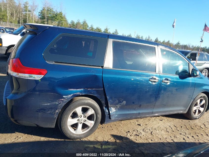 2011 Toyota Sienna Base V6 VIN: 5TDZK3DC9BS028189 Lot: 40913022