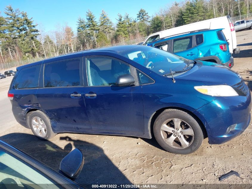 2011 Toyota Sienna Base V6 VIN: 5TDZK3DC9BS028189 Lot: 40913022