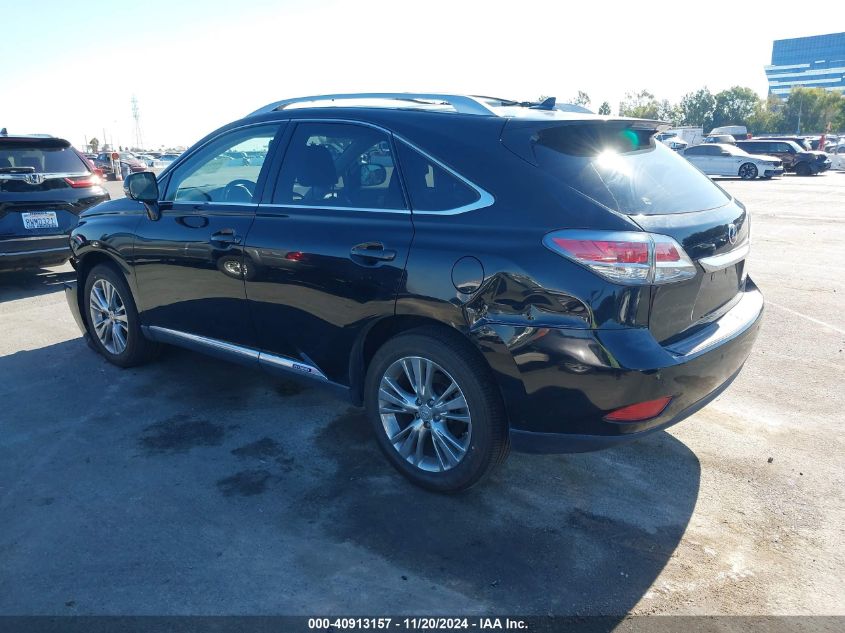 VIN JTJBC1BA0D2442280 2013 Lexus RX, 450H no.3