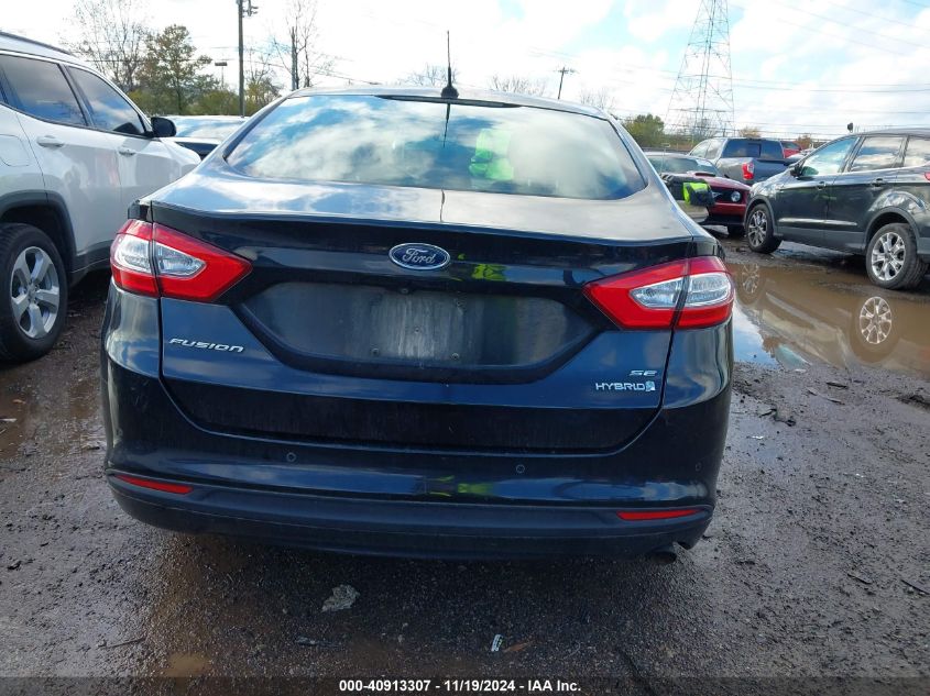 2016 Ford Fusion Hybrid Se VIN: 3FA6P0LU1GR403702 Lot: 40913307