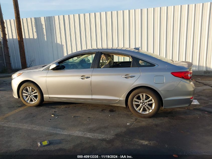 2017 Hyundai Sonata Se VIN: 5NPE24AF5HH574179 Lot: 40913335