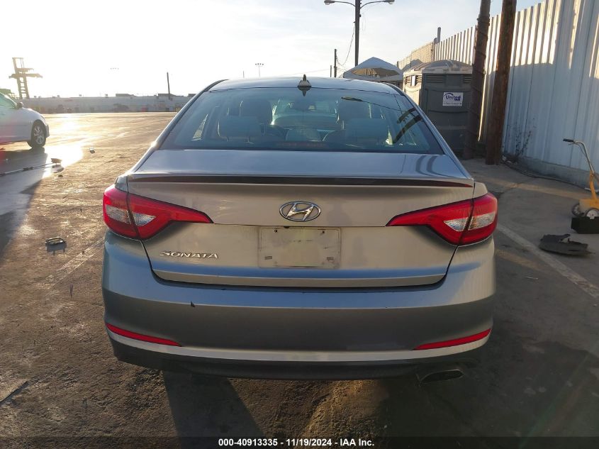 2017 Hyundai Sonata Se VIN: 5NPE24AF5HH574179 Lot: 40913335