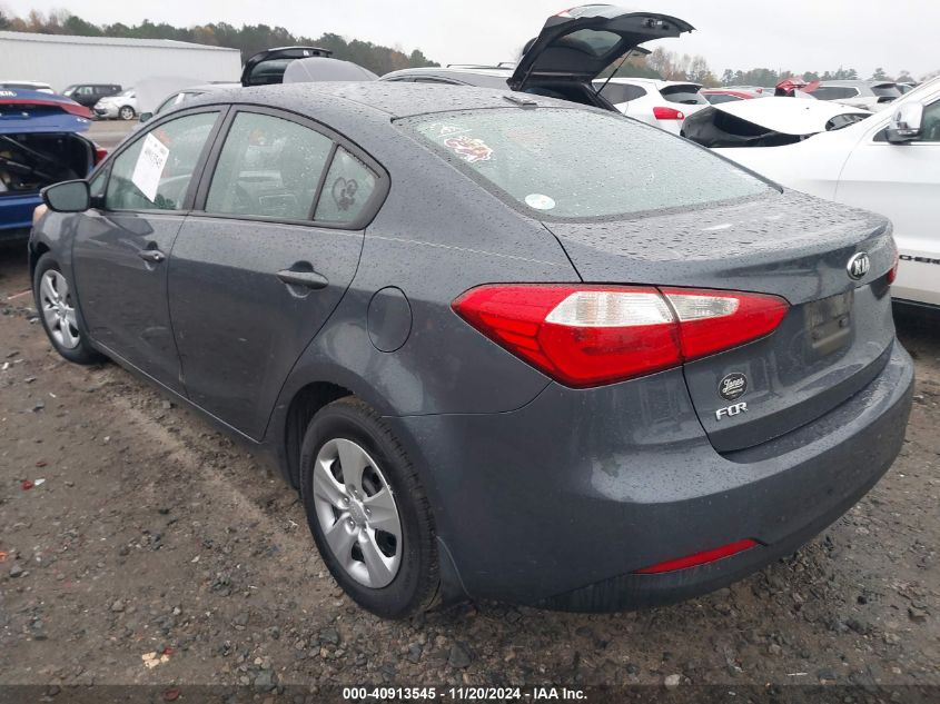 VIN KNAFX4A60F5389814 2015 KIA FORTE no.3