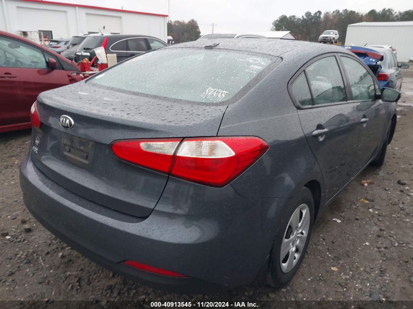 VIN KNAFX4A60F5389814 2015 KIA FORTE no.4