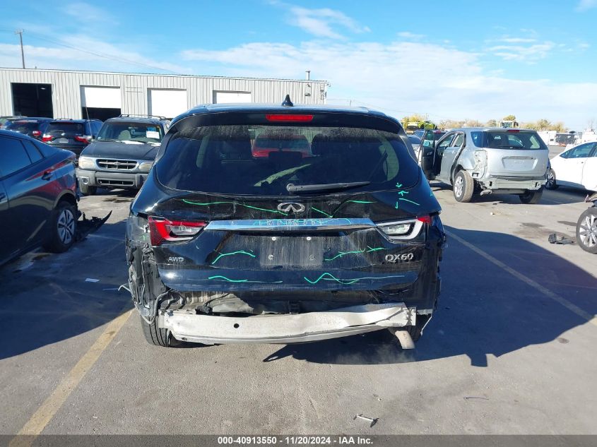 2020 Infiniti Qx60 Pure Awd VIN: 5N1DL0MM5LC522210 Lot: 40913550