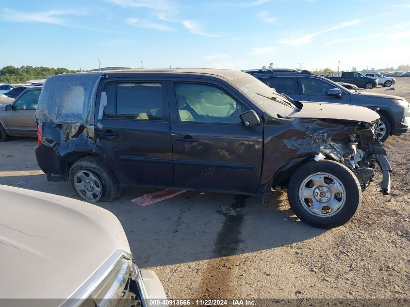 2012 Honda Pilot Lx VIN: 5FNYF3H24CB008147 Lot: 40913566