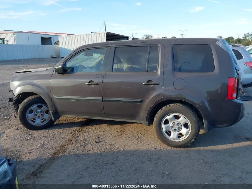 2012 Honda Pilot Lx VIN: 5FNYF3H24CB008147 Lot: 40913566