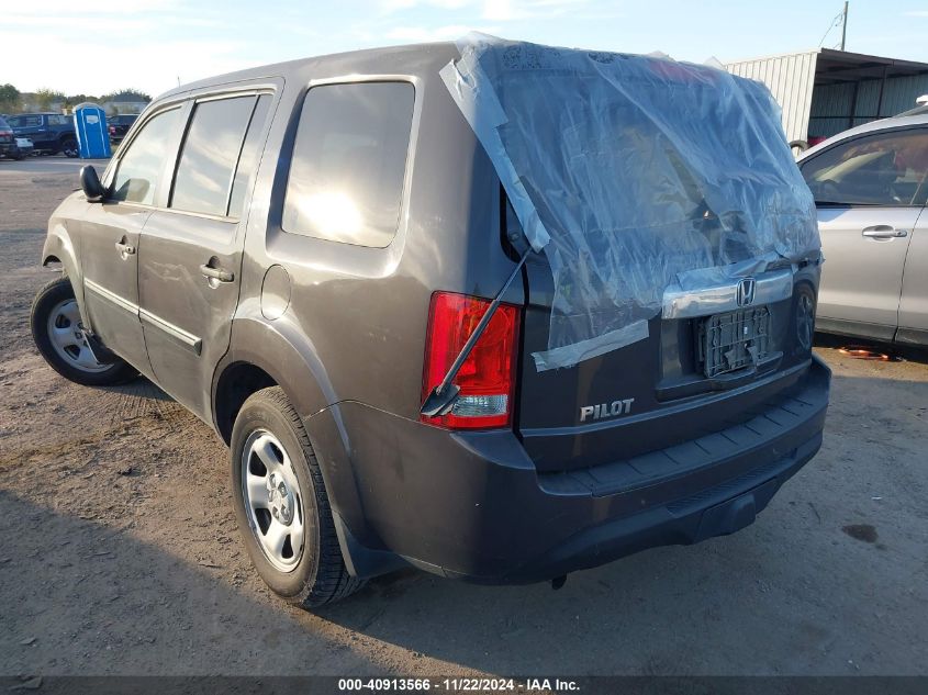 2012 Honda Pilot Lx VIN: 5FNYF3H24CB008147 Lot: 40913566