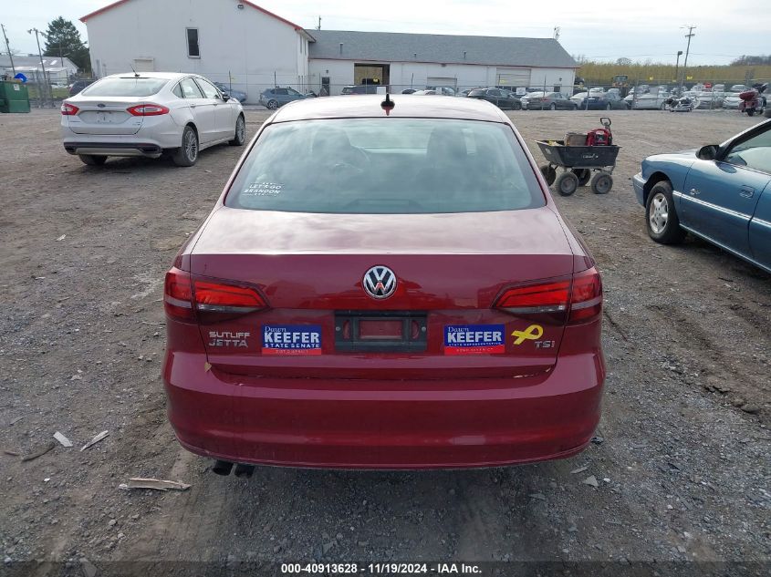 2016 Volkswagen Jetta 1.4T S VIN: 3VW267AJ3GM296109 Lot: 40913628