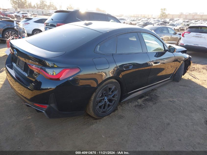 2023 BMW I4 Edrive40 VIN: WBY73AW01PFR30465 Lot: 40913675