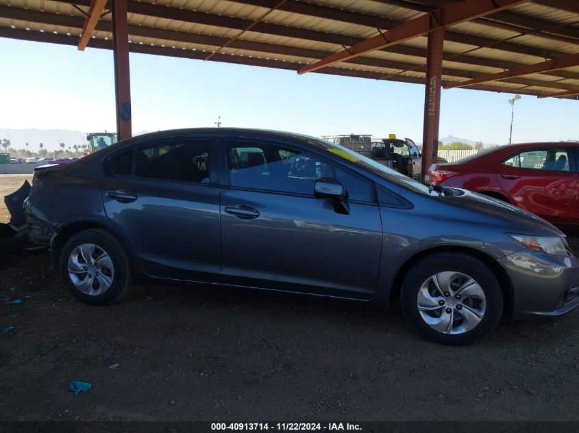 2013 Honda Civic Lx VIN: 19XFB2F57DE093843 Lot: 40913714