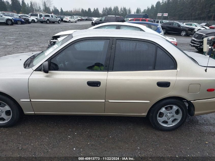 2000 Hyundai Accent Gl VIN: KMHCG45G2YU032471 Lot: 40913773