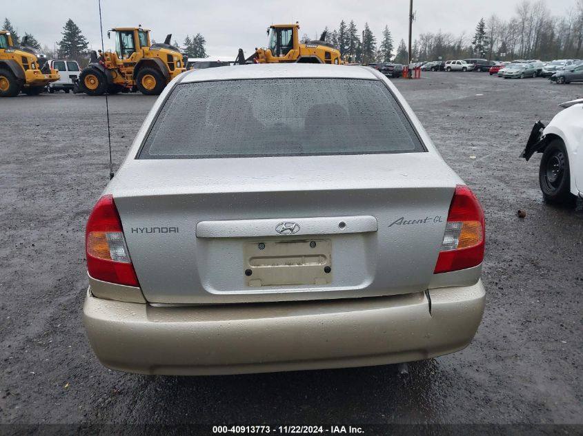 2000 Hyundai Accent Gl VIN: KMHCG45G2YU032471 Lot: 40913773