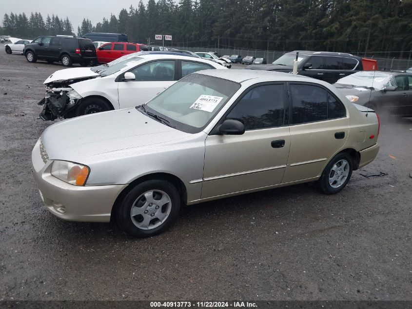 2000 Hyundai Accent Gl VIN: KMHCG45G2YU032471 Lot: 40913773