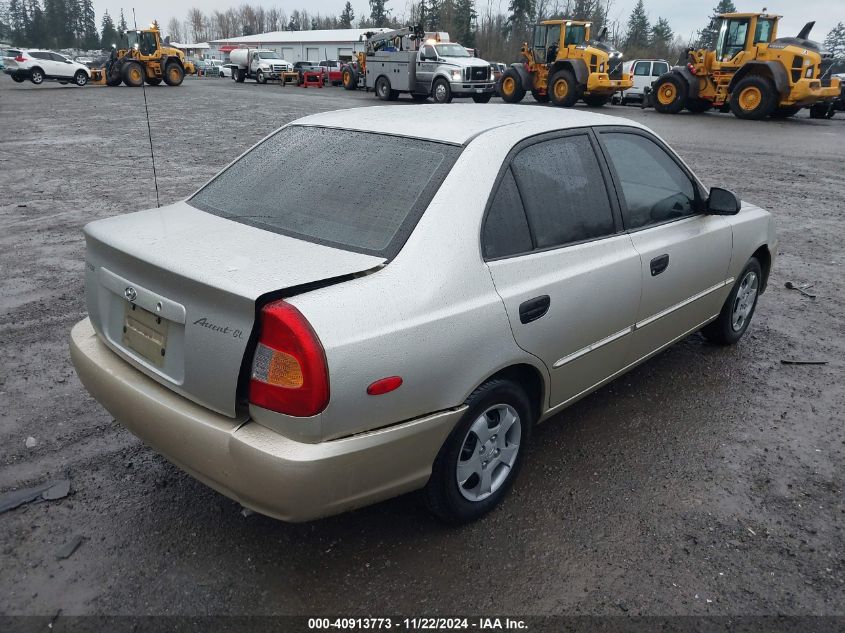 2000 Hyundai Accent Gl VIN: KMHCG45G2YU032471 Lot: 40913773