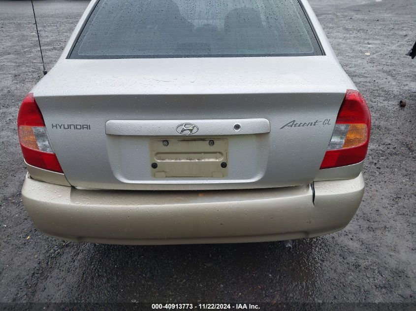 2000 Hyundai Accent Gl VIN: KMHCG45G2YU032471 Lot: 40913773