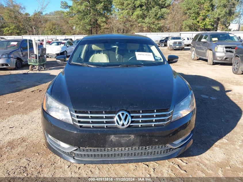 2013 Volkswagen Passat 2.0L Tdi Sel Premium VIN: 1VWCN7A39DC01199 Lot: 40913816