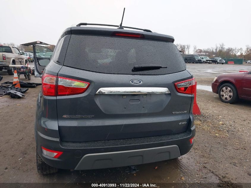 2018 Ford Ecosport Titanium VIN: MAJ6P1WL1JC173920 Lot: 40913993