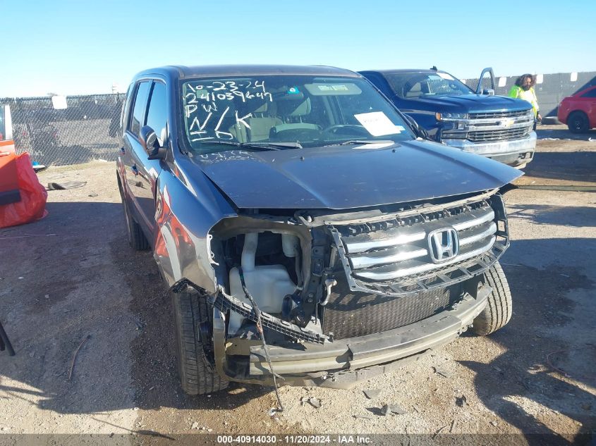 2013 Honda Pilot Lx VIN: 5FNYF3H21DB039020 Lot: 40914030