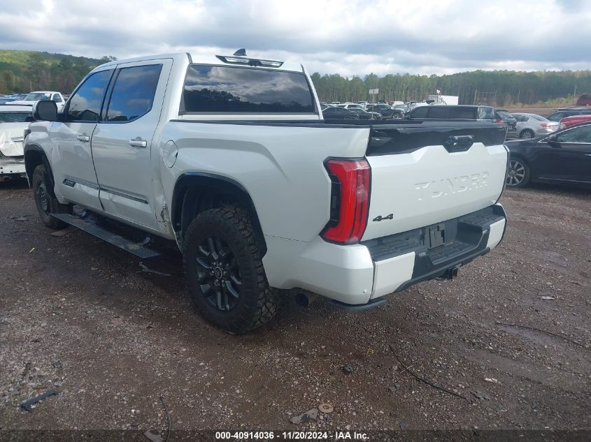 2022 Toyota Tundra Platinum VIN: 5TFNA5DB5NX012624 Lot: 40914036