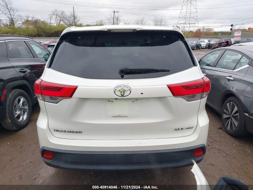 2019 Toyota Highlander Xle VIN: 5TDJZRFH4KS608082 Lot: 40914046