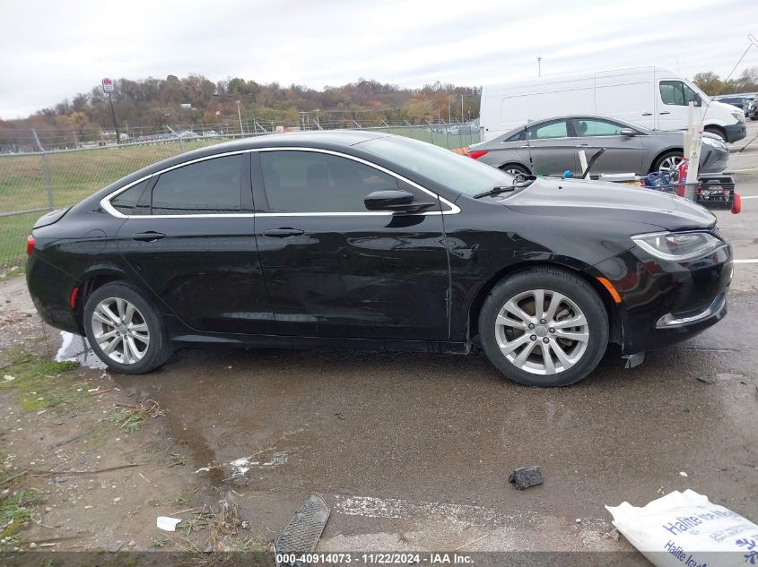 2015 Chrysler 200 Limited VIN: 1C3CCCAB6FN738343 Lot: 40914073