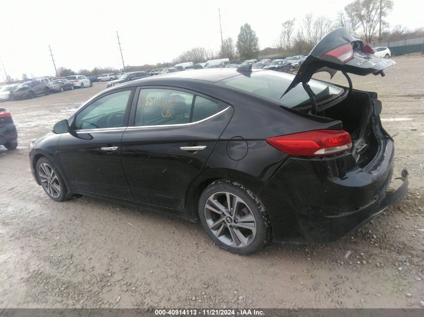 2017 Hyundai Elantra Limited VIN: KMHD84LF5HU156407 Lot: 40914113