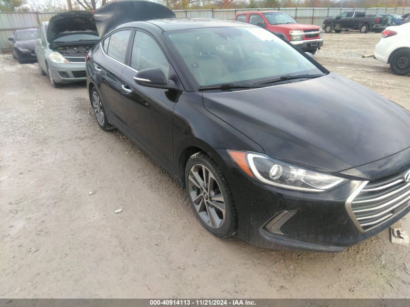 2017 Hyundai Elantra Limited VIN: KMHD84LF5HU156407 Lot: 40914113