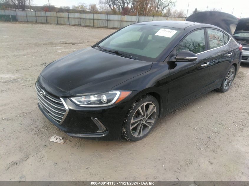 2017 Hyundai Elantra Limited VIN: KMHD84LF5HU156407 Lot: 40914113