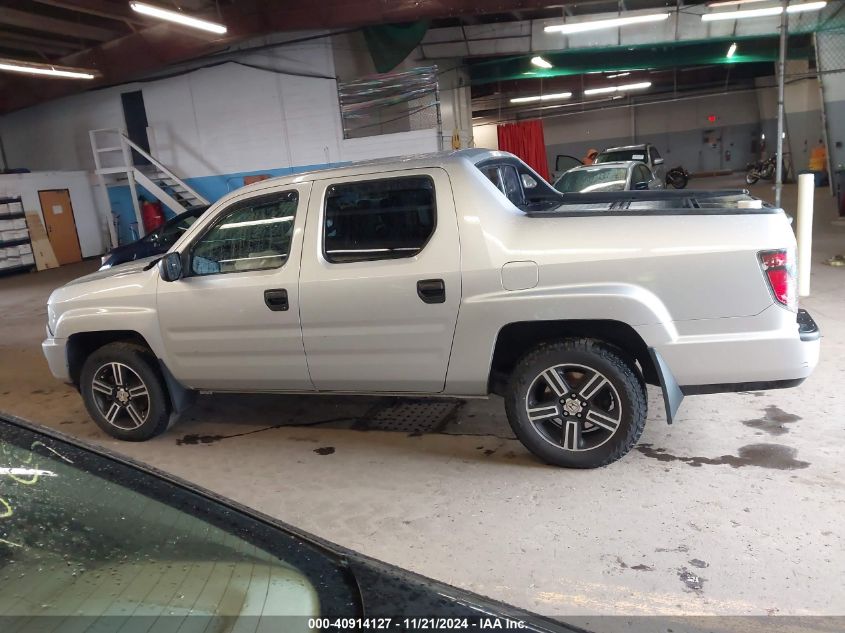 2013 Honda Ridgeline Sport VIN: 5FPYK1F74DB003165 Lot: 40914127