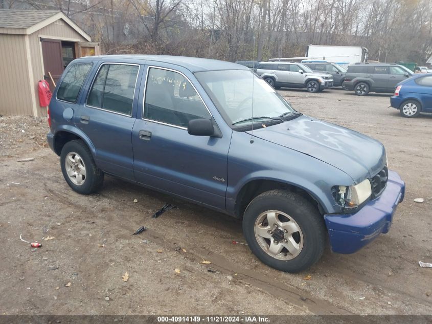 2001 Kia Sportage Ex/Limited VIN: KNDIA723715096389 Lot: 40914149