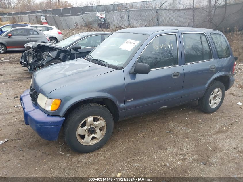 2001 Kia Sportage Ex/Limited VIN: KNDIA723715096389 Lot: 40914149