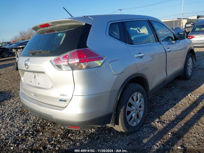 VIN 5N1AT2MV7EC767925 2014 Nissan Rogue, S no.4