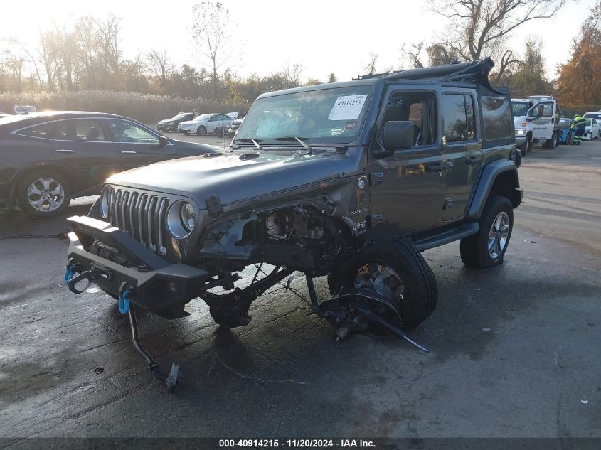 2021 Jeep Wrangler Unlimited Sahara 4X4 VIN: 1C4HJXEN7MW722596 Lot: 40914215