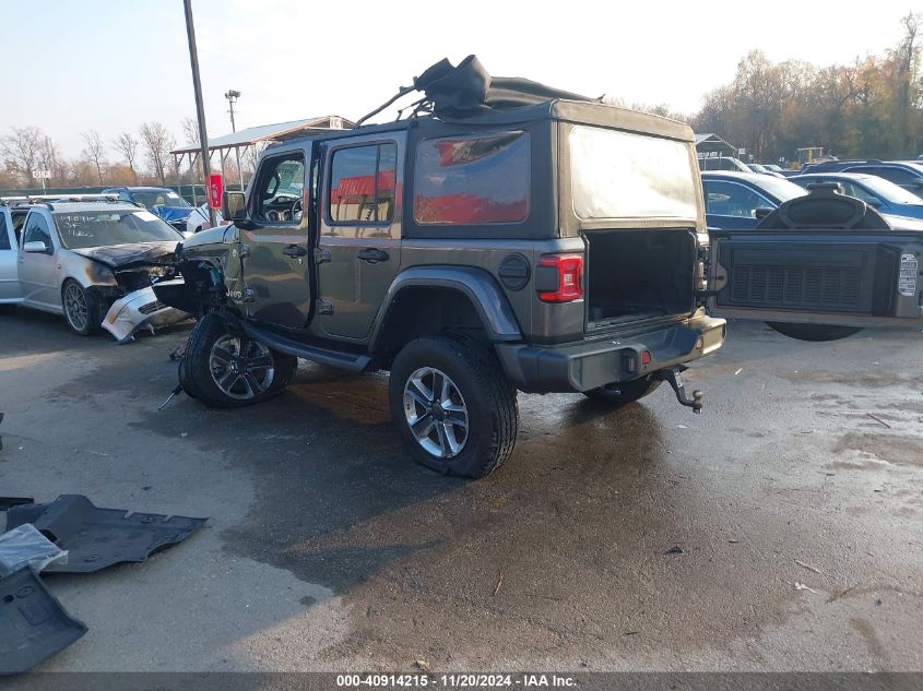 2021 Jeep Wrangler Unlimited Sahara 4X4 VIN: 1C4HJXEN7MW722596 Lot: 40914215