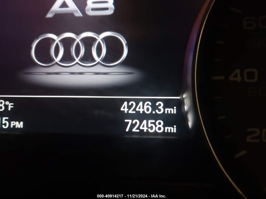 2014 AUDI A8 L 3.0T - WAURGAFD4EN002828