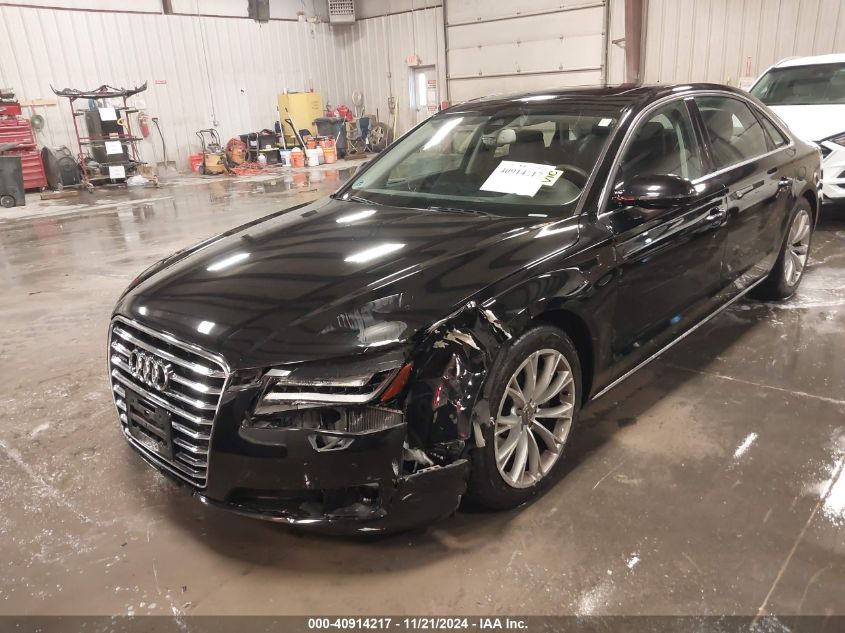 2014 Audi A8 L 3.0T VIN: WAURGAFD4EN002828 Lot: 40914217