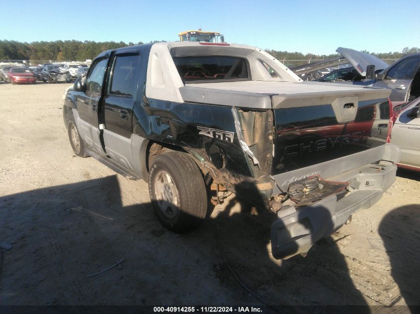 2002 Chevrolet Avalanche 1500 VIN: 3GNEC13T32G351063 Lot: 40914255